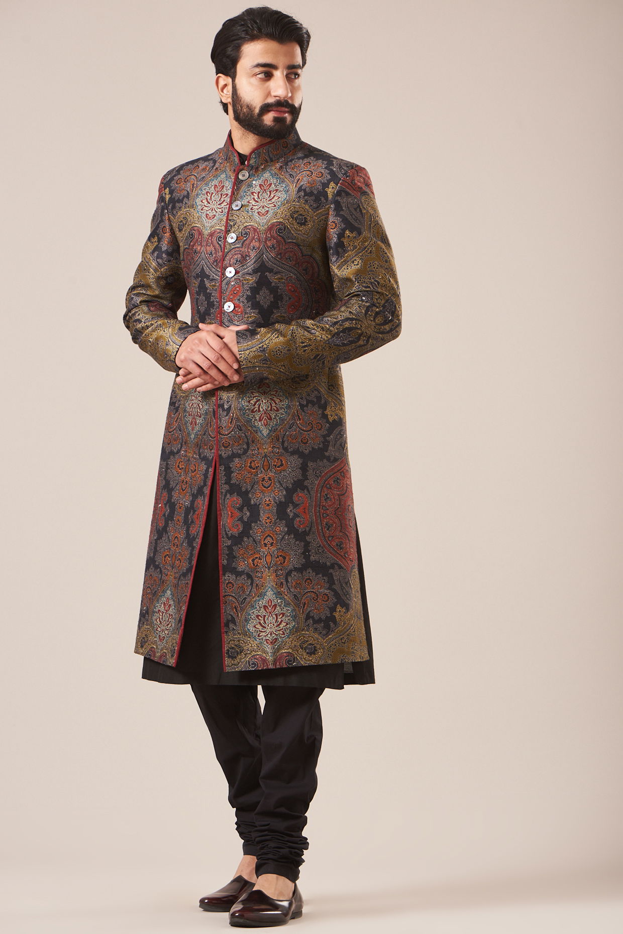 Printed sherwani hot sale for groom